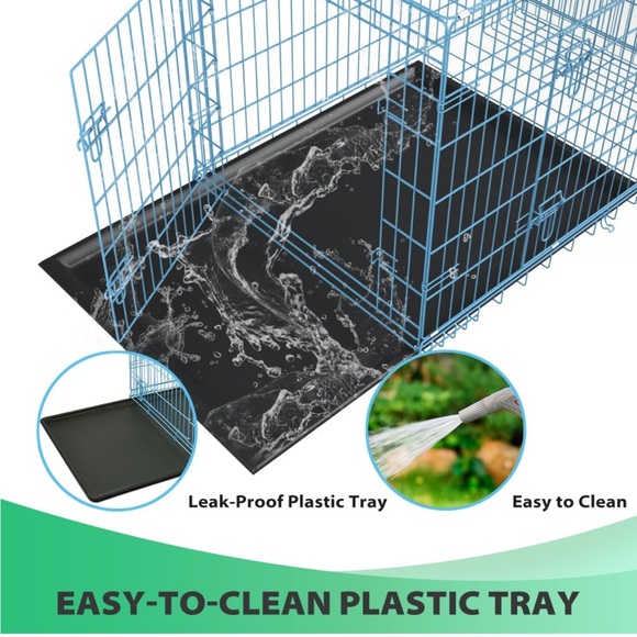 Small and medium bog or cat cage blue divider with bumpers an mat - Picture 2 of 7